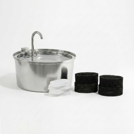 WhiskrFlow Stainless Steel Water Fountain Kit